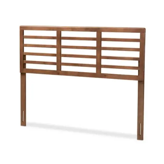Salome Walnut Finished Wood Headboard - Baxton Studio image {7}