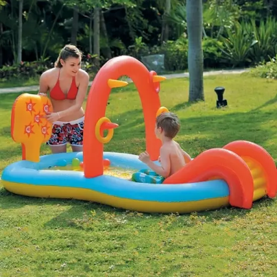 Pool Central 7.25' Inflatable Children's Interactive Water Play Center image {2}
