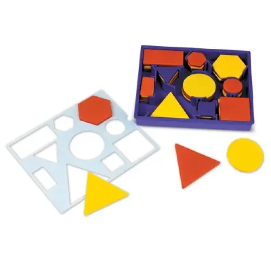 Learning Resources Attribute Blocks Desk Set image {4}