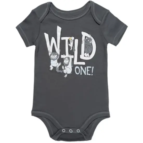 Warner Bros. Where the Wild Things Are Max Baby Bodysuit Pants and Hat 3 Piece Outfit Set Newborn to Infant image {2}