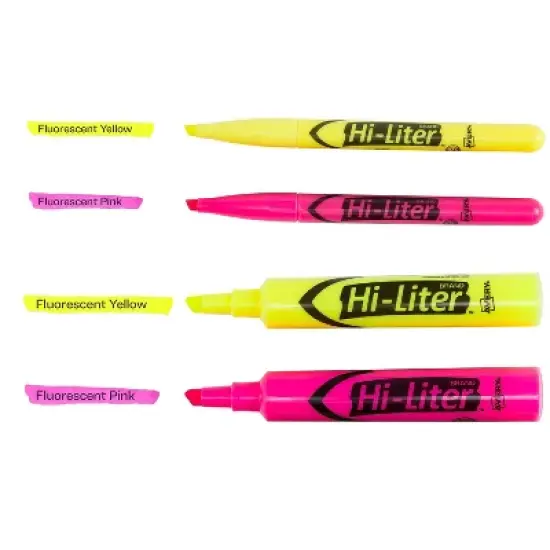 Avery HI-LITER Desk/Pen-Style Combo Highlighter Chisel/Bullet Assorted Colors 24/PK 29862 image {8}