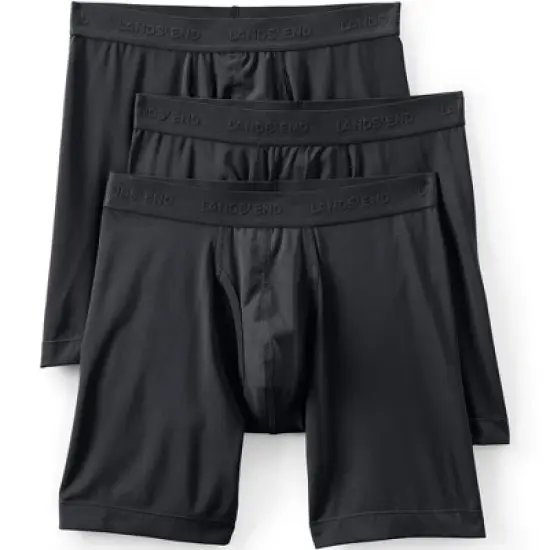 Lands' End Men's Flex Performance Boxer Brief 3 Pack image {4}