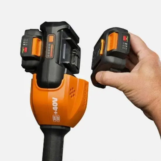 Worx WG927 40V Power Share 13" Cordless String Trimmer & Turbine Leaf Blower Combo Kit image {6}