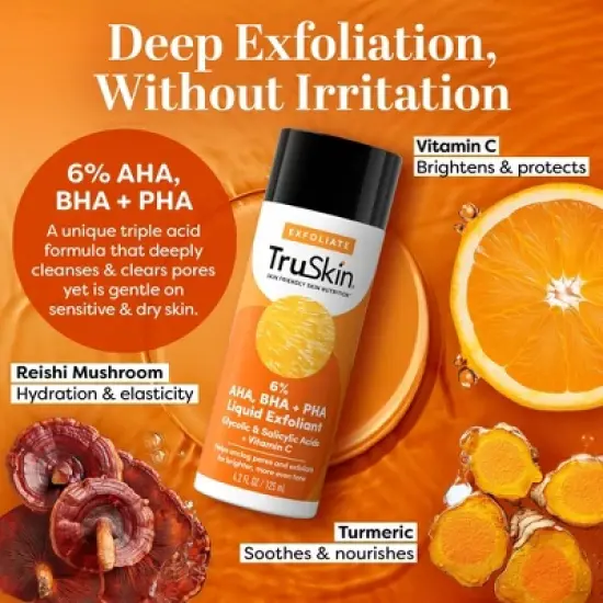 TruSkin Liquid Exfoliant with Vitamin C - 4.2 fl oz image {3}