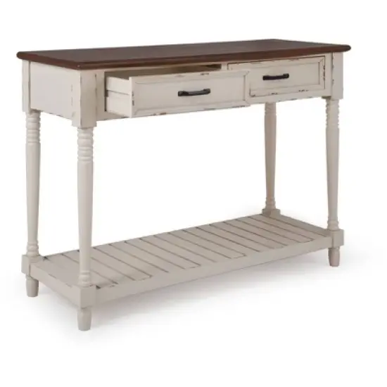 Baker Console Table Antique White - ClickDecor image {10}