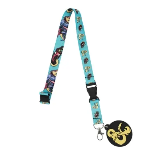 Dungeons & Dragons Mindflayer Blue Lanyard With ID Sleeve image {3}