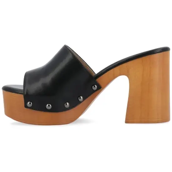 Journee Collection Womens Veda Tru Comfort Foam Platform Clog Open Toe Sandals image {1}