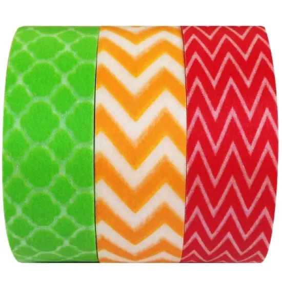 Wrapables Summer Flavors Japanese Washi Masking Tape (Set of 3) image {3}
