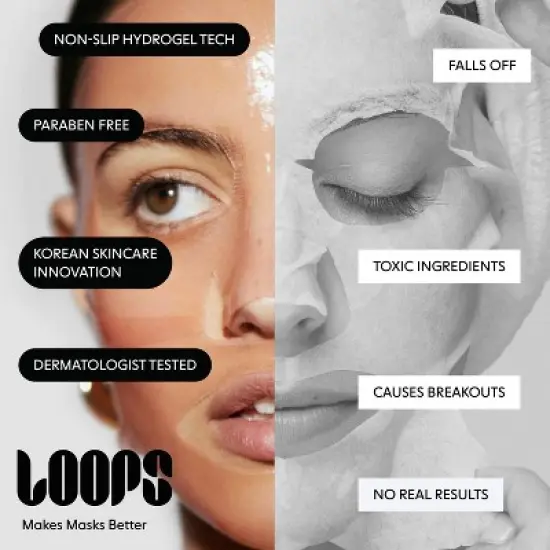 LOOPS Variety Pack Facial Mask - 5ct/5.29oz image {6}