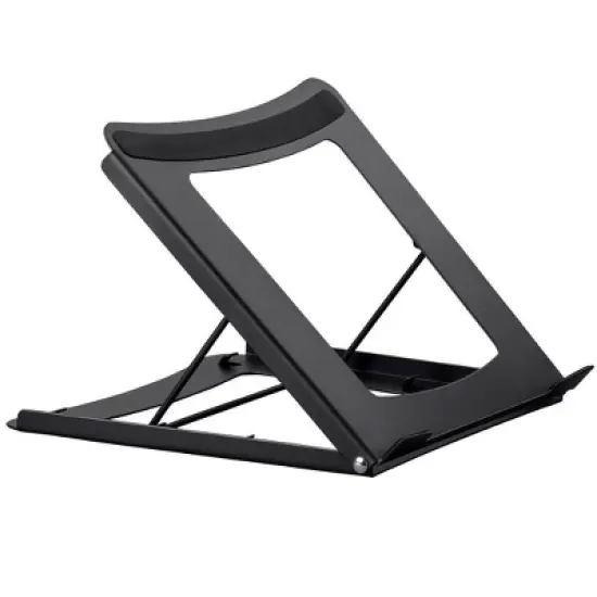 Monoprice Adjustable Folding Laptop Stand - Steel Ideal For Work, Home, Office Laptops - Workstream Collection image {1}