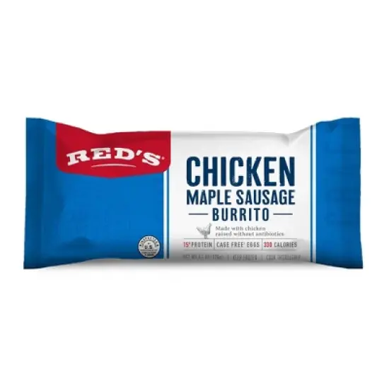 Red's Frozen Chicken Maple Sausage Egg Cheese Breakfast Burrito - 4.5oz image {14}