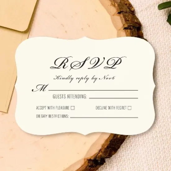 Avery Matte Ivory Postcards, 3-1/2" x 5" Rectangle Flourished Edge image {3}