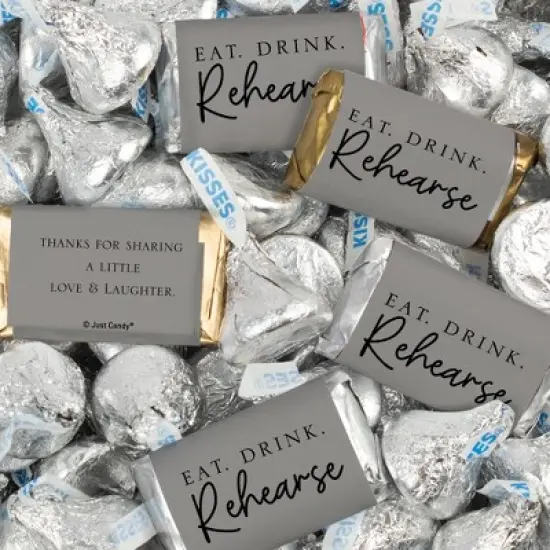 124 Pcs Wedding Rehearsal Dinner Candy Favors Miniatures Chocolate & Kisses (1.52 lbs) image {8}