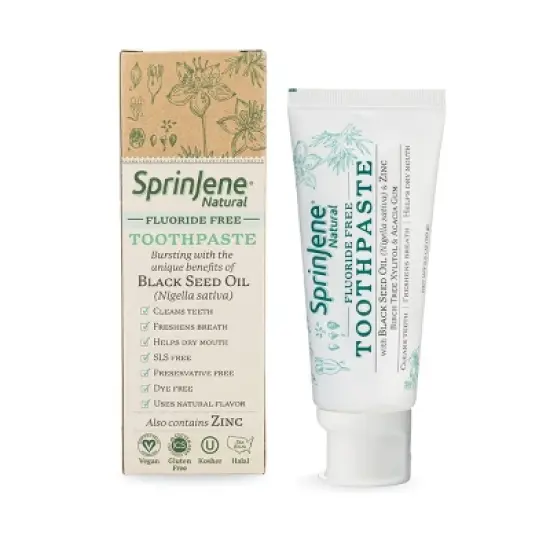 SprinJene Natural FF Toothpaste - 3.5oz image {7}