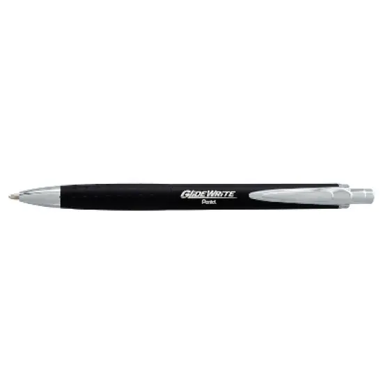 Pentel GlideWrite Retractable Ballpoint Pen Medium Point 1.0mm Black Ink 3/Pack (BX970ABP3) image {3}