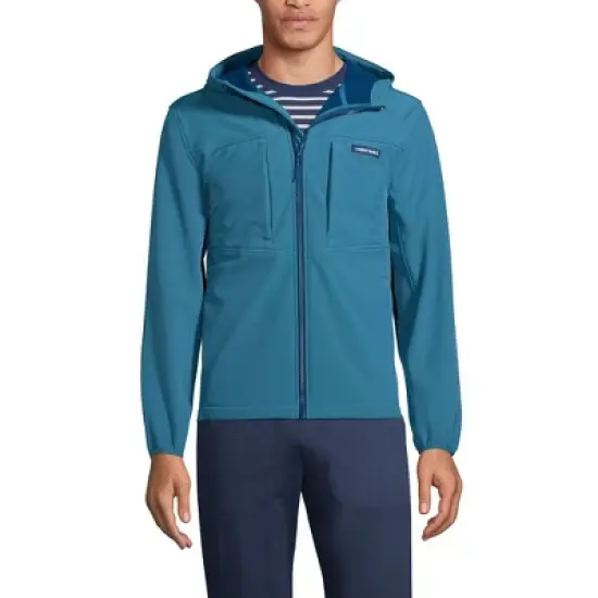 Lands' End Men's Softshell Stretch Fleece Jacket image {5}