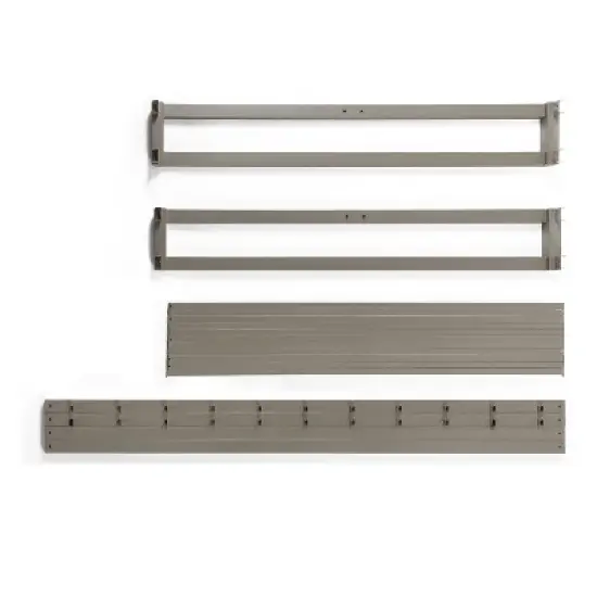 9" Metal Round Corner Platform Bed Frame Gray - Mellow image {6}