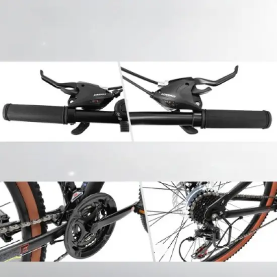 INFURNIC Bicycles, 27 Inch Mountain Bike for Adults, Commute Bicycle for Men and Women, Green, 70"*27.5"*40" image {2}