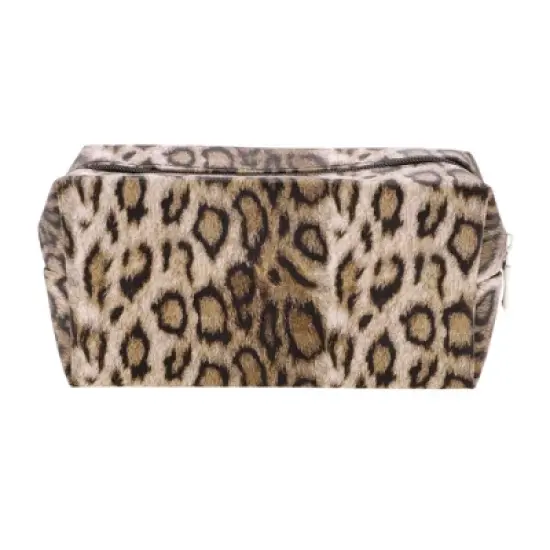 Unique Bargains Rectangular Leopard Makeup Bag 1 Pc image {5}