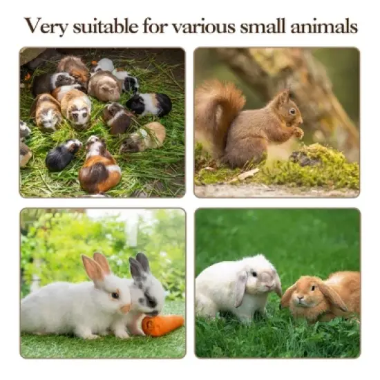 60" 5-Tier Ferret Cage, Multi-Level Chinchilla Cage with Lockable Doors, Ramps, Hammock, Wheels, Storage Cabinet, Small Animal Habitat image {8}