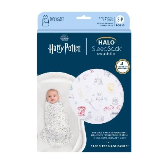 HALO Innovations SleepSack 100% Cotton Swaddle Wrap Harry Potter image {2}