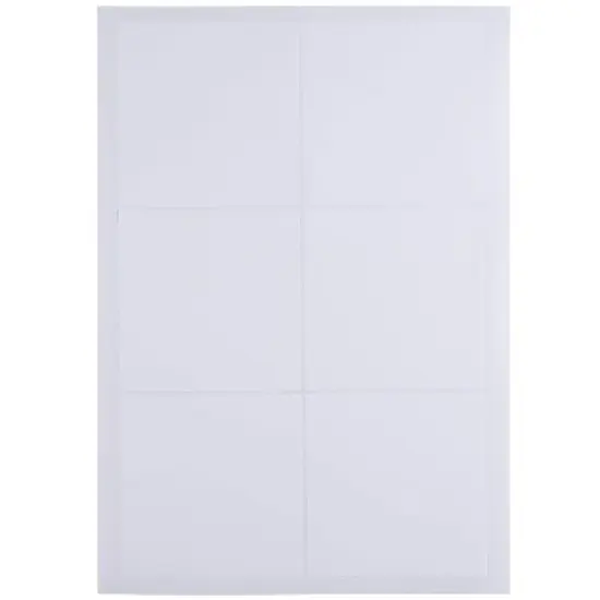 Juvale 48-Pack White Self Adhesive Blank Labels Stickers Sheets, 8.5 x 11 in image {1}