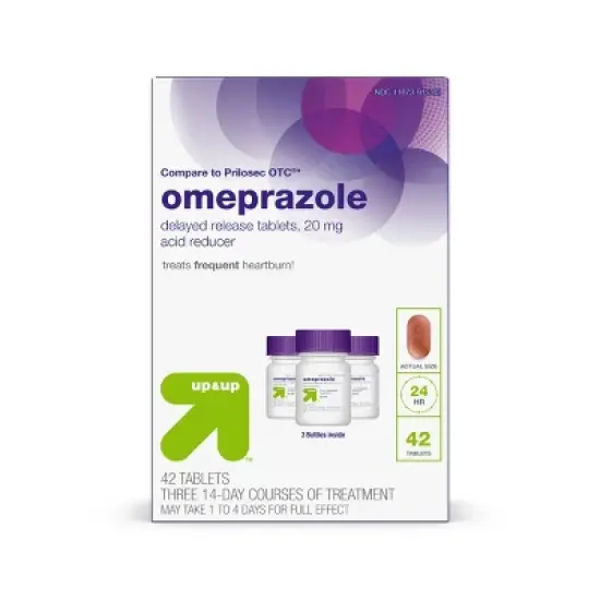Omeprazole Delayed-Release Acid Reducer - 20mg Tablets - up & up&trade; image {6}