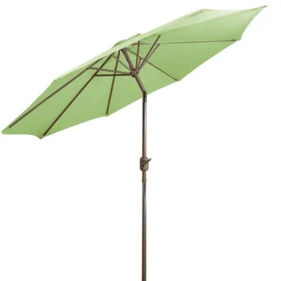 Northlight 9ft Outdoor Patio Market Umbrella with Hand Crank and Tilt, Sage Green image {5}