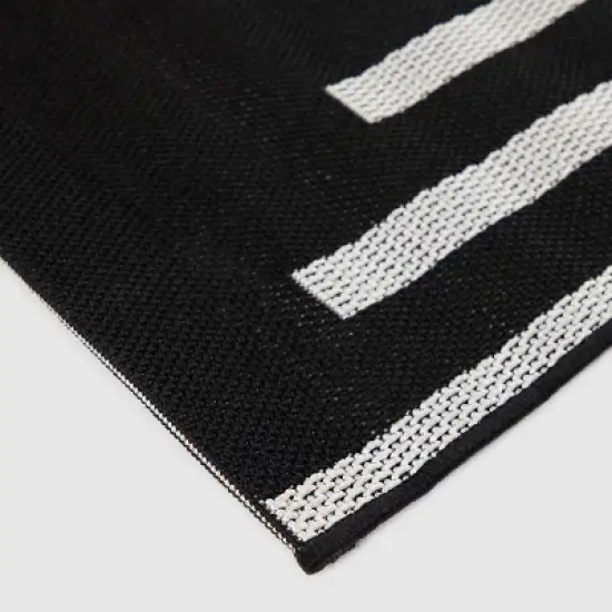 Geo Grace Indoor/Outdoor Rug - Black/White - Project 62&trade; image {3}