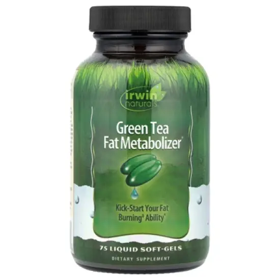 Irwin Naturals Green Tea Fat Metabolizer, 75 Liquid Soft-Gels image {4}