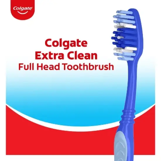 Colgate Extra Clean Full Head Toothbrush Medium - 6ct image {2}