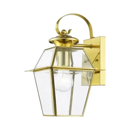 Livex Lighting Westover 1 - Light Wall Light in  Polished Brass image {2}