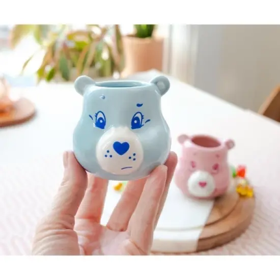 Silver Buffalo Care Bears Grumpy Bear Sculpted Ceramic Mini Mug | Holds 2.5 Ounces image {3}