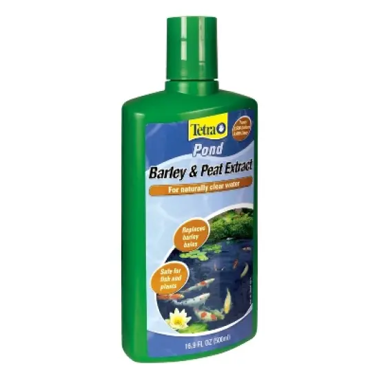 Tetra Pond Barley and Peat Extract Non-Chemical Solution For Naturally Clear Pond Water Conditioner - 16.9 fl oz image {2}