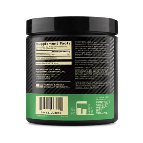 Optimum Nutrition Creatine Sports Nutrition Supplement Powder - 10.58oz: Energy, Dieting, Powder Form image {8}