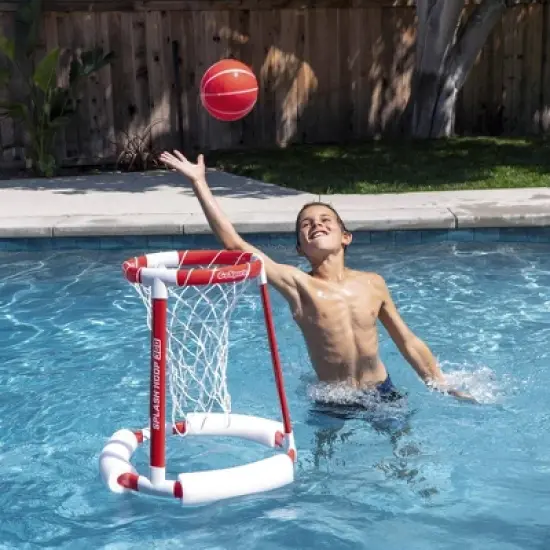 GoSports Splash Hoop 360 Floating Pool Basketball Game 4pc - Red image {4}