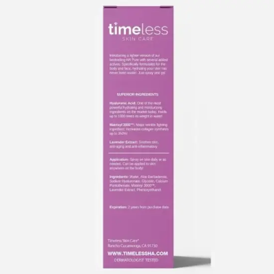 Timeless Skin Care HA Lavender Spray with Matrixyl 3000 - 4 fl oz image {4}