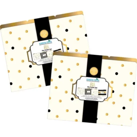 Barker Creek Gold 14pt Letter-Size File Folders Multi-Design Set 24 per Set: Stationery, Top Tab, Non-Pronged, 50 Sheet Capacity image {2}