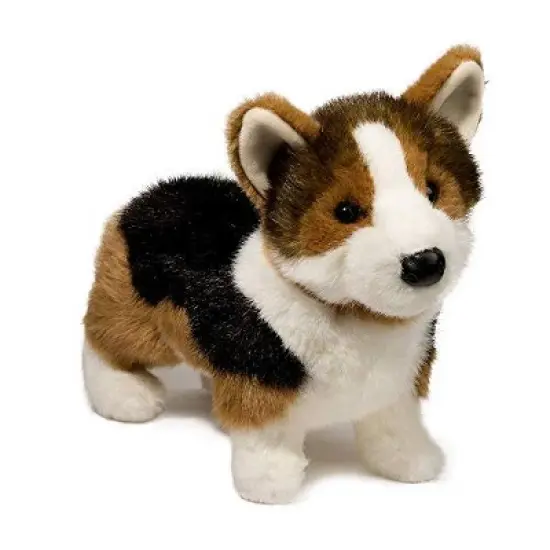 Douglas Kirby Tri-Color Corgi Dog Plush Stuffed Animal image {1}