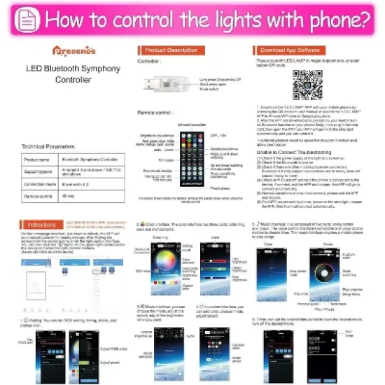 Fun Little Toys Wedding Heart Waterfall String Lights - RGB Color-Changing LED Waterfall Lights for Outdoor Decoration image {2}