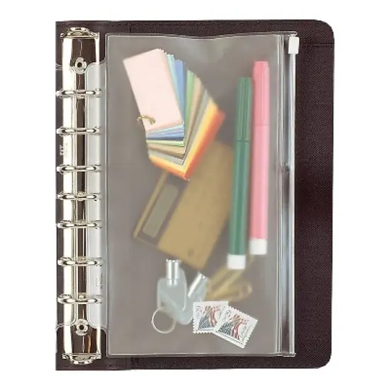 Day-Timer Vinyl Zip Pouch Loose-Leaf Desk 455170 image {2}