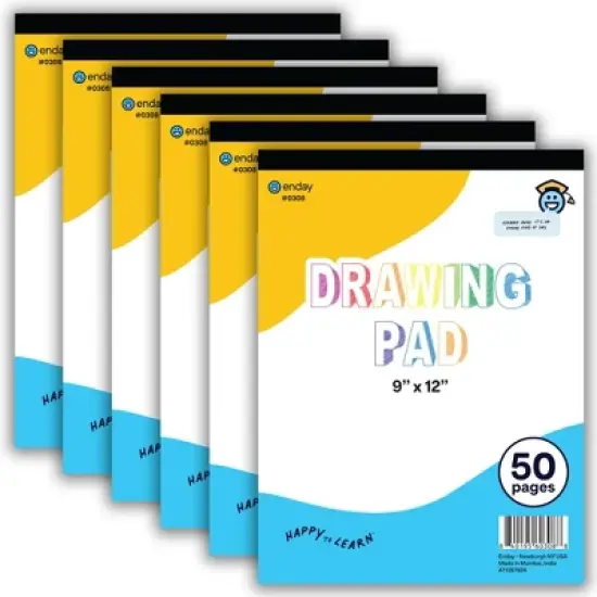 Sketch Pad for Kids - 9" x 12" Kids Drawing Pad, 50 Sheets - by Enday image {6}