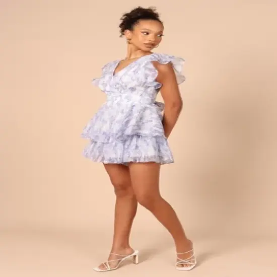 Petal and Pup Womens Rosalita Frill Sleeve Romper image {6}