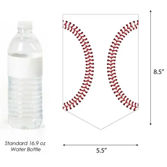 Big Dot of Happiness Batter Up - Baseball - Baby Shower Bunting Banner - Sports Party Decorations - Welcome Baby image {1}