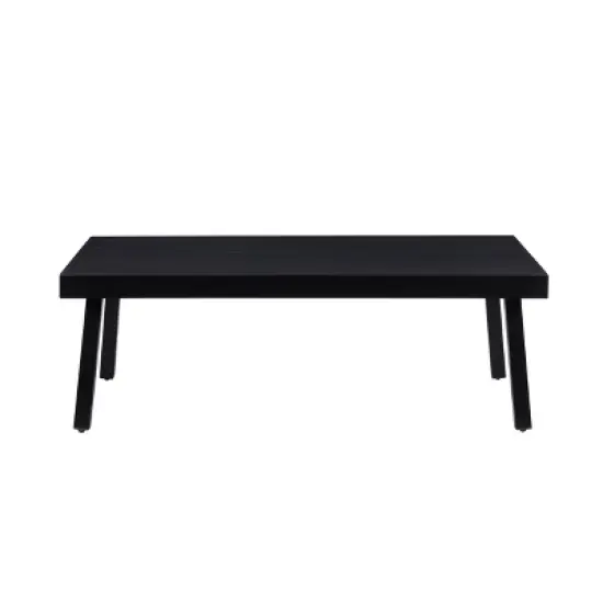 Linon Aluminum Rectangle Lark Coffee Table Black image {2}