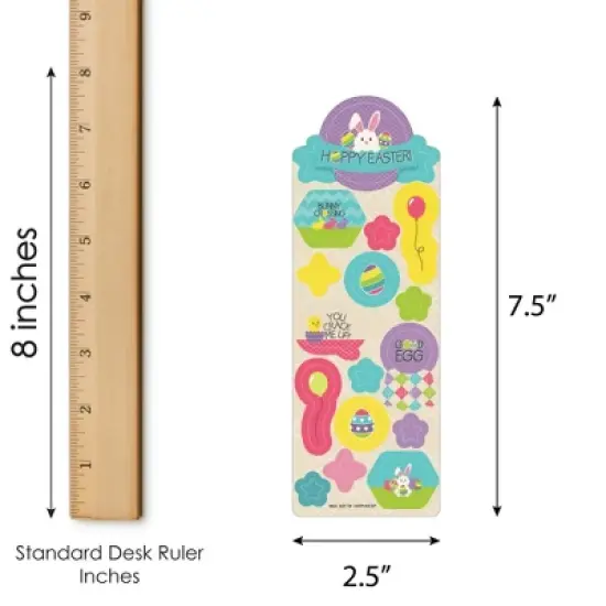 Big Dot of Happiness Hippity Hoppity - Easter Bunny Party Favor Kids Stickers - 16 Sheets - 256 Stickers image {2}