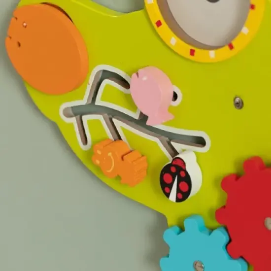 ShpilMaster Wooden Alligator Sensory Wall Mounted Learning Activity Center For Playroom, Nursery, Preschool, and Doctors' Office image {9}