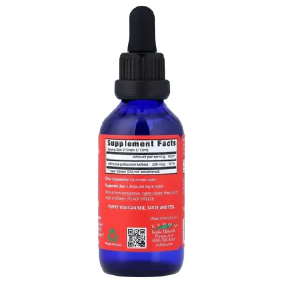 Eidon Ionic Minerals Iodine, Liquid Concentrate, 2 oz (60 ml) image {1}