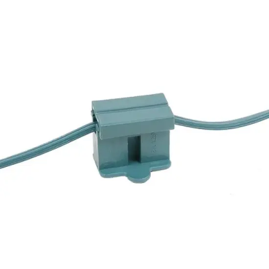 Novelty Lights Green Snap-On Vampire Plug SPT-1 for C9/C7 Socket or Zip Cord Wire image {3}