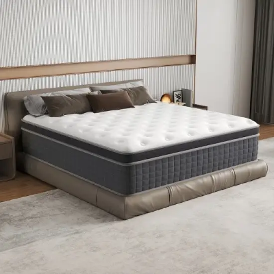 CHEVNI 10/12/14 Inch Mattress in a box Hybrid Spring Memory Foam Medium Firm image {7}